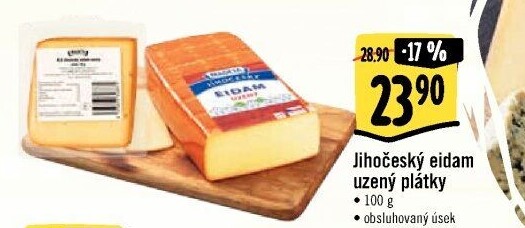 Sýr Eidam uzený 44% Jihočeský Madeta