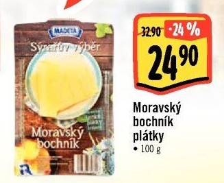 Sýr Moravský bochník 45% Sýrařův výběr Madeta