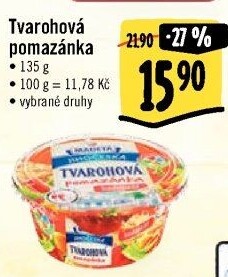 Tvarohová pomazánka Jihočeská Madeta