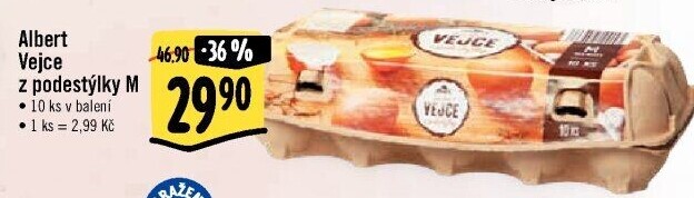 Vejce z podestýlky M Albert