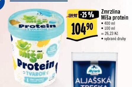 Zmrzlina proteinová v kelímku Míša