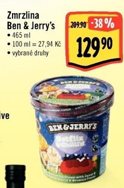 Zmrzlina v kelímku Ben&amp