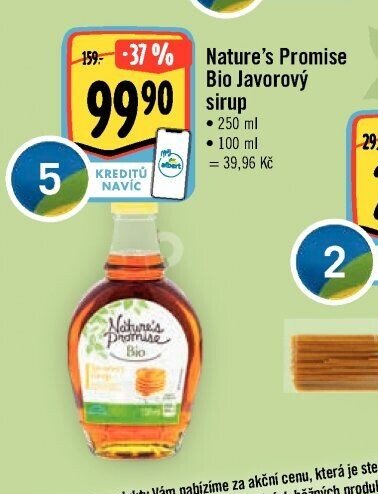 Nature’s Promise Bio Javorový sirup