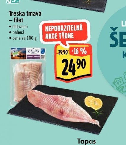 Treska tmavá – filet