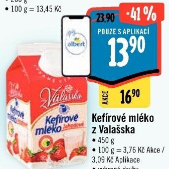 Kefírové mléko ochucené Mlékárna Valašské Meziříčí