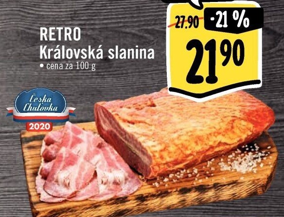 Královská slanina Albert Retro