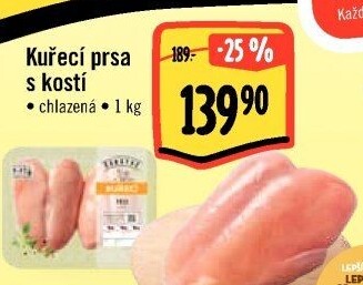 Kuřecí prsa s kostí Albert