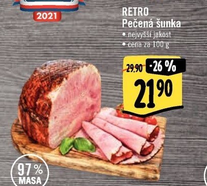 Šunka pečená nejvyšší jakosti Albert Retro