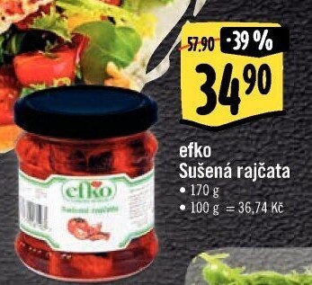 Sušená rajčata v oleji Efko