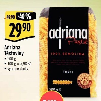 Těstoviny semolinové Adriana