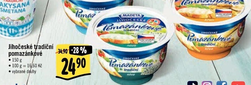 Tradiční pomazánkové Jihočeské Madeta