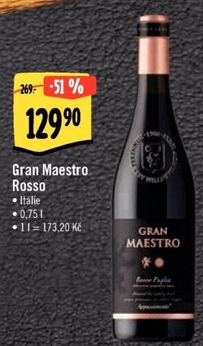 Víno Rosso Gran Maestro