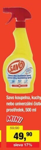 Čistič koupelen ve spreji Savo
