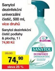 Dezinfekční univerzální čistič ve spreji Sanytol