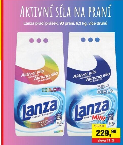 Prací prášek Lanza