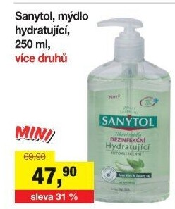 Tekuté dezinfekční mýdlo Sanytol