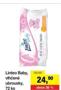 Vlhčené ubrousky dětské Linteo Baby