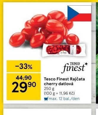 Tesco Finest Rajčata cherry datlová