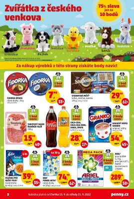 akční leták Penny Market 15.9.2022-21.9.2022