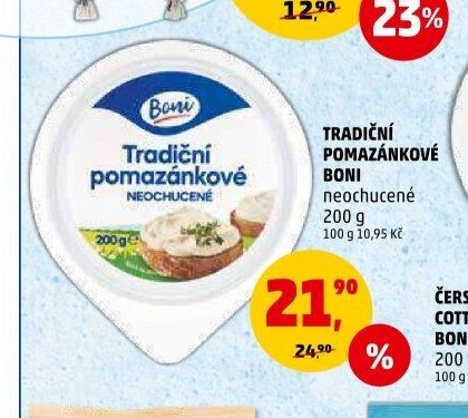 TRADIČNÍ POMAZÁNKOVÉ BONI neochucené
