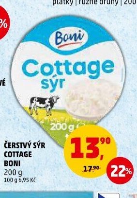 ČERSTVÝ SÝR COTTAGE BONI