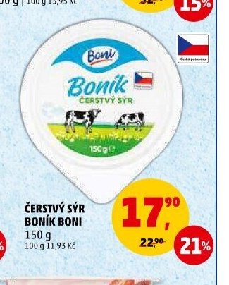ČERSTVÝ SÝR BONÍK BONI