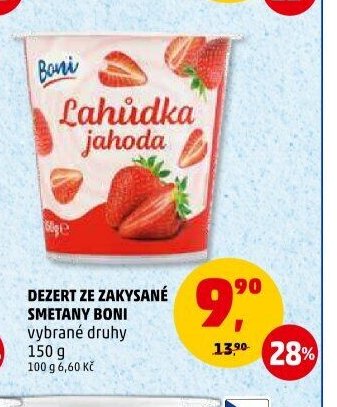 DEZERT ZE ZAKYSANÉ SMETANY BONI vybrané druhy