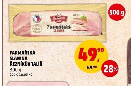 Farmářská slanina Řezníkův talíř