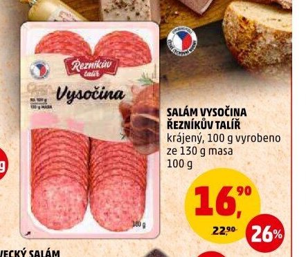 Salám Vysočina Řezníkův talíř