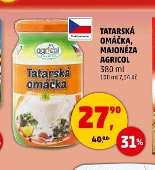 TATARSKÁ OMÁČKA, MAJONÉZA AGRICOL