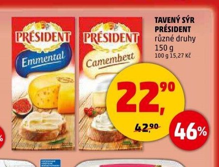 TAVENÝ SÝR PRÉSIDENT