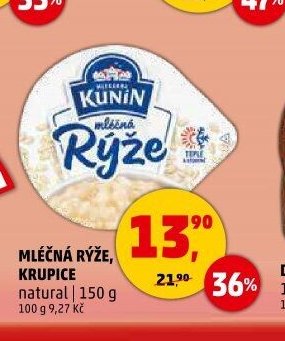 MLÉČNÁ RÝŽE, KRUPICE KUNÍN