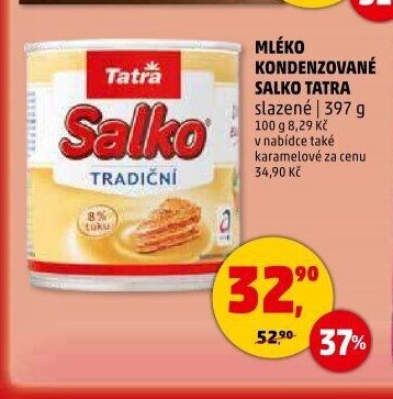 Mléko kondenzované Salko Tatra