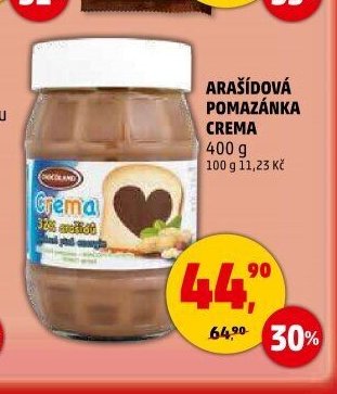 Arašídová pomazánka Crema
