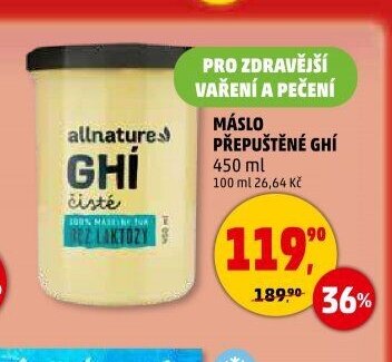 MÁSLO PŘEPUŠTĚNÉ GHÍ