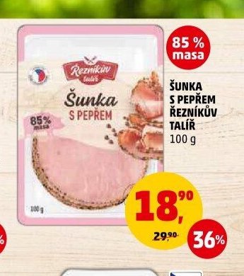 Šunka s pepřem Řezníkův talíř 100 g