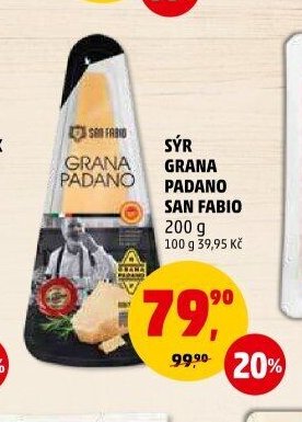 Sýr Grana Padano San Fabio 200 g