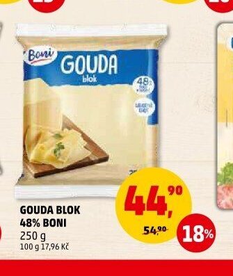Gouda blok 48 % Boni 250 g
