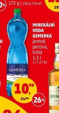 Minerální voda Gemerka 1,5l