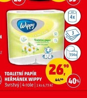Toaletní papír Heřmánek Wippy 4 role