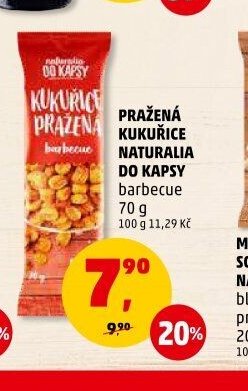 PRAŽENÁ KUKUŘICE NATURALIA DO KAPSY