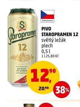 PIVO STAROPRAMEN 12