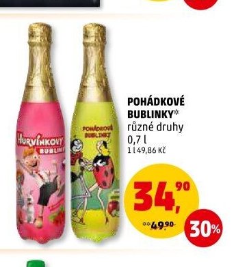 POHÁDKOVÉ BUBLINKY různé druhy 0,7 l