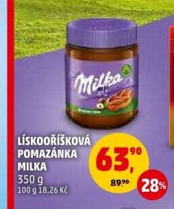 LÍSKOOŘÍŠKOVÁ POMAZÁNKA MILKA