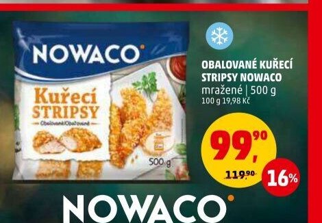 Obalované kuřecí stripsy Nowaco 500 g