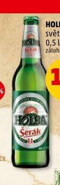 HOLBA ŠERÁK světlý ležák 0,5 l