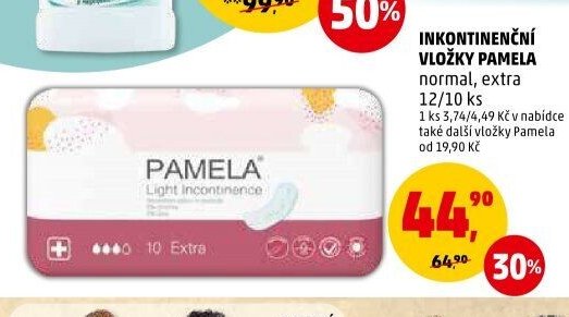 INKONTINENČNÍ VLOŽKY PAMELA