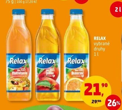 Relax vybrané druhy