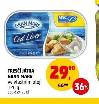 TRESČÍ JÁTRA GRAN MARE