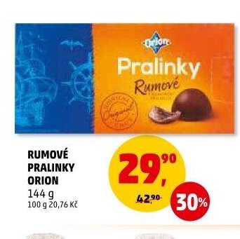 RUMOVÉ PRALINKY ORION 144 g